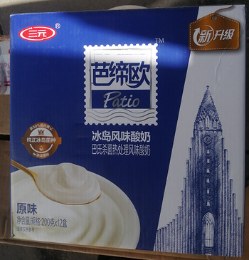 三元冰岛式酸奶200g*12盒