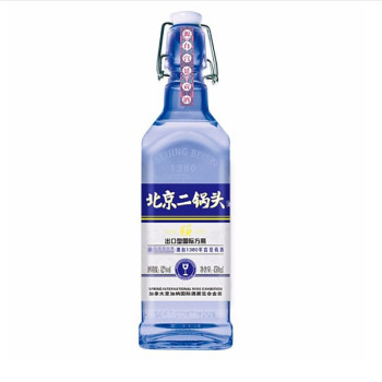 华都出口型小方瓶 42度蓝瓶蓝标450ml