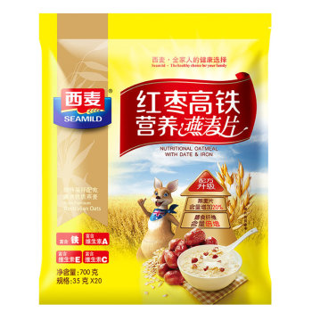 西麦红枣高铁营养麦片700g