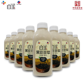 北京白玉豆浆黑豆豆浆甜味15瓶x480ml