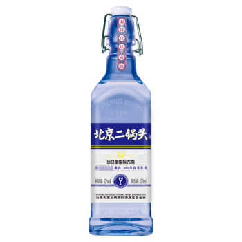 出口型小方瓶42度450ml蓝标蓝瓶