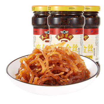 六必居天源酱园麻仁金丝300gx3