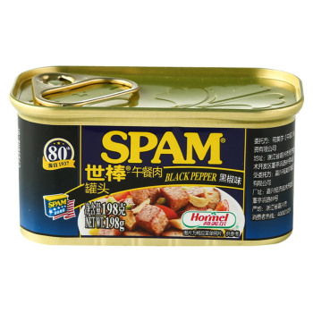 世棒（SPAM）午餐肉罐头黑椒口味198g