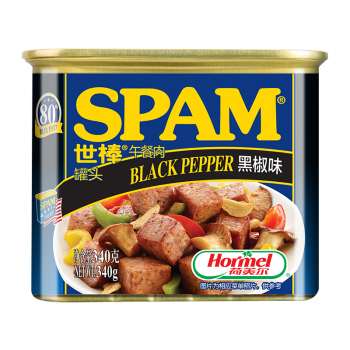 世棒（SPAM）午餐肉罐头黑椒口味340g