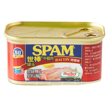 世棒（SPAM）午餐肉罐头培根口味198g