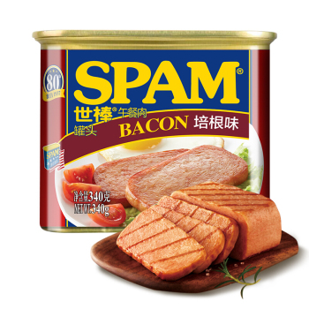 世棒（SPAM）午餐肉罐头培根口味340g