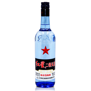 红星43度蓝瓶8年750ml单瓶