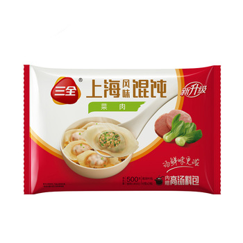 三全 速冻馄饨 云吞 上海风味【500g/袋】